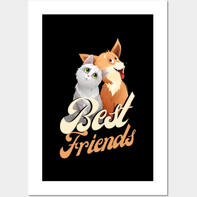 Best Friends Wall Art by Tharaka Bandara